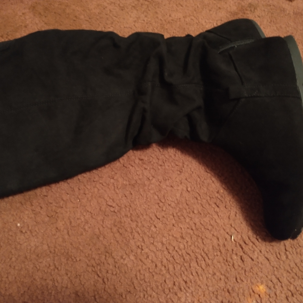 True craft black slouch boots
